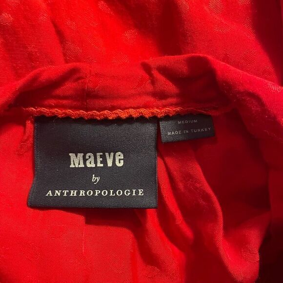 Maeve Anthropologie Wendy Tiered Maxi Dress Size Medium - Picture 7 of 7